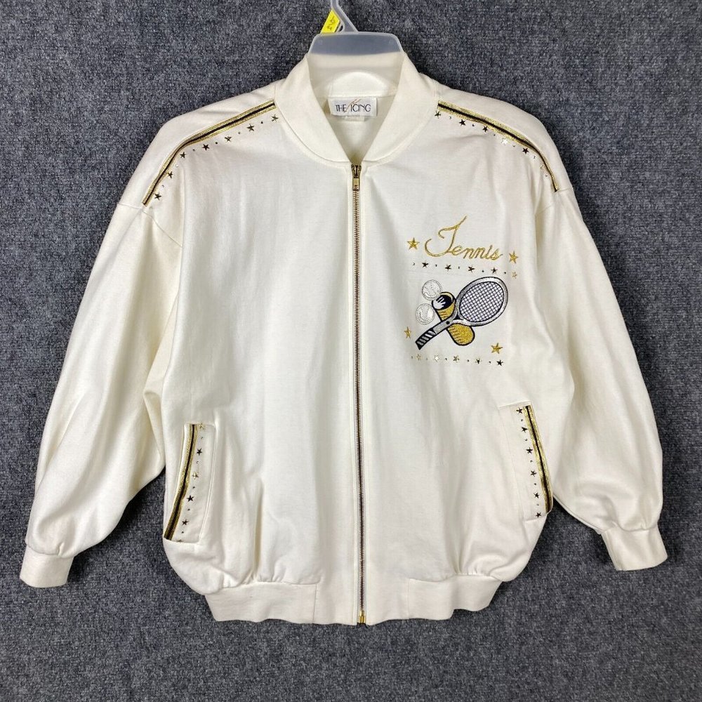 Vintage The Icing Sweatshirt Medium Women's Full Zip Cotton Blend